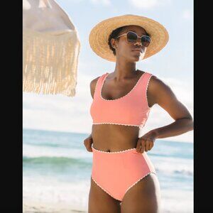 Hammies 60s Style Pink 2 Piece Bikini Set S